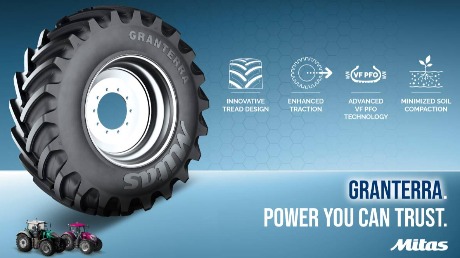 Mitas predstavio GRANTERRA VF PFO – novu generaciju pneumatika za traktore visoke snage